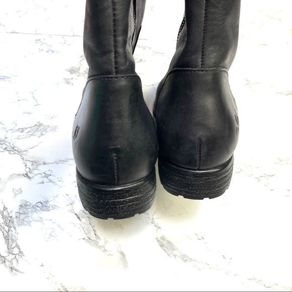 Born North Wide Calf Leather Riding Boot in Black - Picture 8 of 11